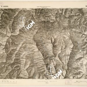 CARTA TOPOGRAFICA DEGLI STATI IN TERRAFERMA... - Foglio 36 - Moutiers
