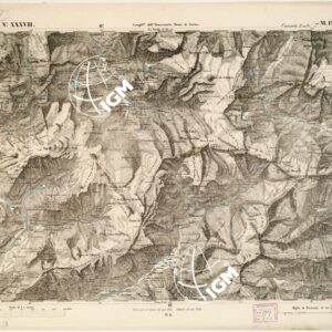 CARTA TOPOGRAFICA DEGLI STATI IN TERRAFERMA... - Foglio 37 - Ceresole Reale (già M. Iseran.)