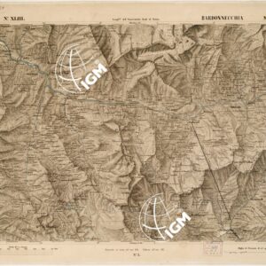 CARTA TOPOGRAFICA DEGLI STATI IN TERRAFERMA... - Foglio 43 - Bardonecchia Modane