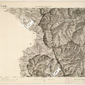 CARTA TOPOGRAFICA DEGLI STATI IN TERRAFERMA... - Foglio 57 - M.te Viso