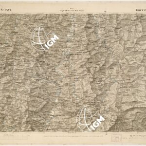 CARTA TOPOGRAFICA DEGLI STATI IN TERRAFERMA... - Foglio 66 - Roccaverano