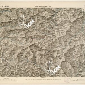 CARTA TOPOGRAFICA DEGLI STATI IN TERRAFERMA... - Foglio 68 - Torriglia