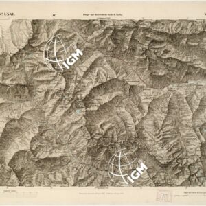 CARTA TOPOGRAFICA DEGLI STATI IN TERRAFERMA... - Foglio 71 - Vinadio