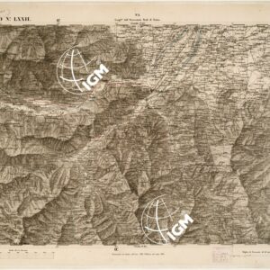 CARTA TOPOGRAFICA DEGLI STATI IN TERRAFERMA... - Foglio 72 - Cuneo