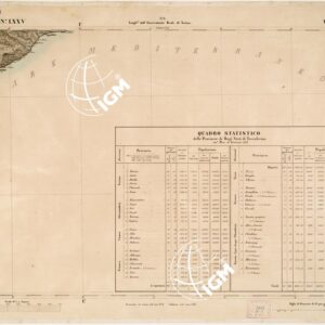 CARTA TOPOGRAFICA DEGLI STATI IN TERRAFERMA... - Foglio 75 - Varazze
