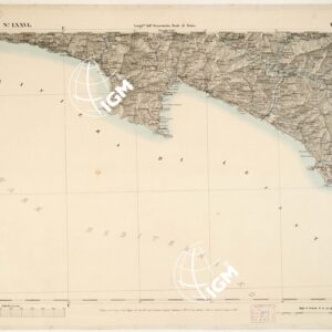 CARTA TOPOGRAFICA DEGLI STATI IN TERRAFERMA... - Foglio 76 - Chiavari
