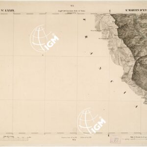 CARTA TOPOGRAFICA DEGLI STATI IN TERRAFERMA... - Foglio 79 - St. Martin d'Entraunes