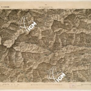 CARTA TOPOGRAFICA DEGLI STATI IN TERRAFERMA... - Foglio 82 - Ormea