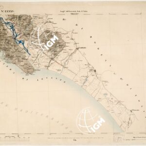 CARTA TOPOGRAFICA DEGLI STATI IN TERRAFERMA... - Foglio 85 - Sarzana