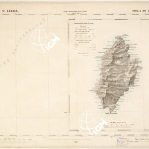 CARTA TOPOGRAFICA DEGLI STATI IN TERRAFERMA... - Foglio 89 - Isola di Capraia