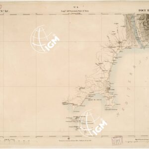 CARTA TOPOGRAFICA DEGLI STATI IN TERRAFERMA... - Foglio 90 - Foce del Varo
