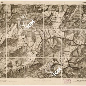 CARTA TOPOGRAFICA DEGLI STATI IN TERRAFERMA... - Foglio 37 - Ceresole Reale