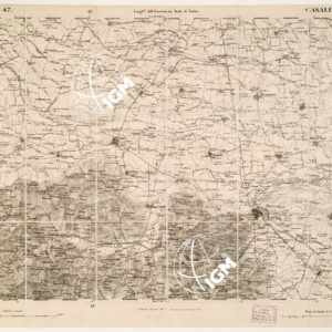 CARTA TOPOGRAFICA DEGLI STATI IN TERRAFERMA... - Foglio 47 - Casale Monferrato
