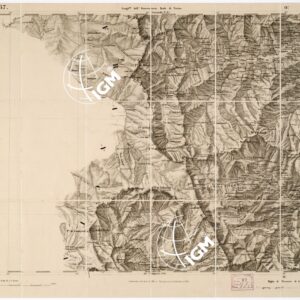 CARTA TOPOGRAFICA DEGLI STATI IN TERRAFERMA... - Foglio 57 - M.te Viso