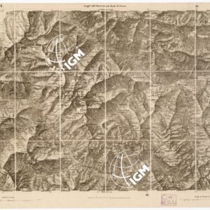 CARTA TOPOGRAFICA DEGLI STATI IN TERRAFERMA... - Foglio 71 - Vinadio