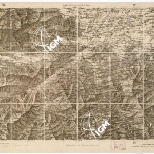 CARTA TOPOGRAFICA DEGLI STATI IN TERRAFERMA... - Foglio 72 - Cuneo