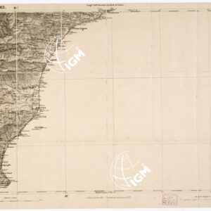 CARTA TOPOGRAFICA DEGLI STATI IN TERRAFERMA... - Foglio 83 - Albenga