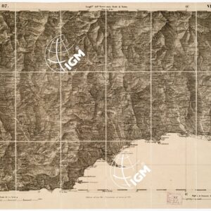 CARTA TOPOGRAFICA DEGLI STATI IN TERRAFERMA... - Foglio 87 - Ventimiglia
