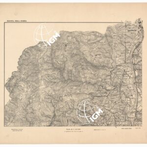 CARTA DEI DINTORNI DI GENOVA IN 14 FOGLI DI CUI 9 RILIEVO E 5 INGRANDIMENTI - Foglio 1 - Madonna della Guardia