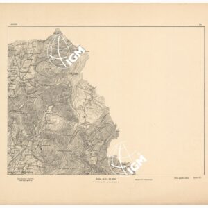 CARTA DEI DINTORNI DI GENOVA IN 14 FOGLI DI CUI 9 RILIEVO E 5 INGRANDIMENTI - Foglio 3 - Aggio