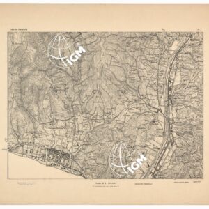 CARTA DEI DINTORNI DI GENOVA IN 14 FOGLI DI CUI 9 RILIEVO E 5 INGRANDIMENTI - Foglio 4 - Sestri Ponente