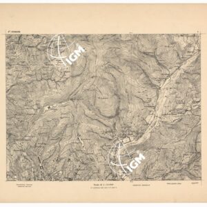 CARTA DEI DINTORNI DI GENOVA IN 14 FOGLI DI CUI 9 RILIEVO E 5 INGRANDIMENTI - Foglio 5 - F.te Sperone