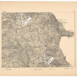 CARTA DEI DINTORNI DI GENOVA IN 14 FOGLI DI CUI 9 RILIEVO E 5 INGRANDIMENTI - Foglio 6 - Bavari