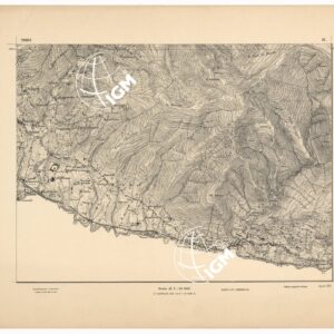 CARTA DEI DINTORNI DI GENOVA IN 14 FOGLI DI CUI 9 RILIEVO E 5 INGRANDIMENTI - Foglio 9 - Nervi