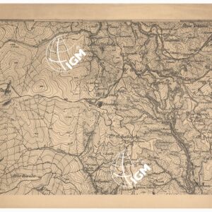 CARTA DEI DINTORNI DI GENOVA IN 14 FOGLI DI CUI 9 RILIEVO E 5 INGRANDIMENTI - Foglio 1 - Ingrandimento