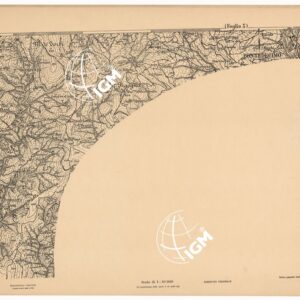 CARTA DEI DINTORNI DI GENOVA IN 14 FOGLI DI CUI 9 RILIEVO E 5 INGRANDIMENTI - Foglio 3 - Ingrandimento