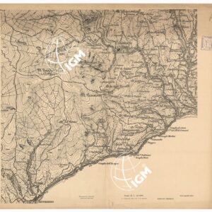 CARTA DEI DINTORNI DI GENOVA IN 14 FOGLI DI CUI 9 RILIEVO E 5 INGRANDIMENTI - Foglio 4 - Ingrandimento