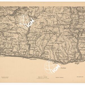 CARTA DEI DINTORNI DI GENOVA IN 14 FOGLI DI CUI 9 RILIEVO E 5 INGRANDIMENTI - Foglio 5 - Ingrandimento