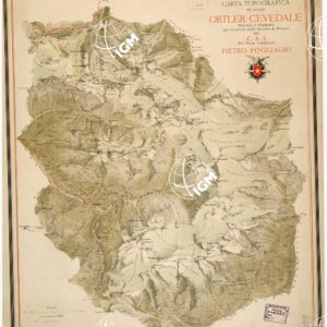 CARTA TOPOGRAFICA DEL GRUPPO ORTLER-CEVEDALE...