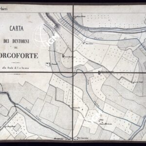 CARTA DEI DINTORNI DI BORGOFORTE - Foglio 1 - Corte Barbieri