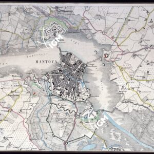 CARTA DEI DINTORNI DI MANTOVA ALLA SCALA DI 1:10.000. (s. d., s. a.) - Foglio 5 - Mantova