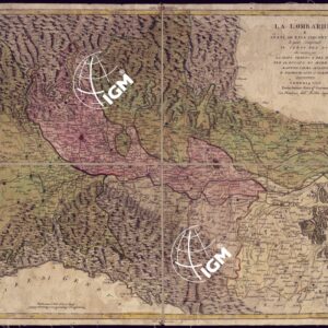 LA LOMBARDIA E STATI AD ESSA CIRCONVICINI LA QUALE COMPRENDE IL CORSO DEL PO CHE CORRE PER LO STATO VENETO E DEL PAPA PER IL DUCATO DI MODENA, MANTOVA, PARMA, MILANO E PIEMONTE SINO A TORINO. VENEZIA PRESSO ANTONIO ZATTA Q. M GIACOMO.
