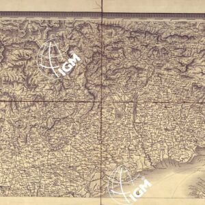 CARTA GEOGRAFICA E POSTALE DEL REGNO LOMBARDO VENETO COMPILATA SULLE MIGLIORI CARTE GENERALI E PROVINCIALI ESISTENTI, DISEGNATA DA C. PINCHETTI SOTTO LA DIREZIONE DELL'INGEGNERE GEOGRAFO G. BRENNA E INCISA DA GIUS. PEZZE - Foglio 2