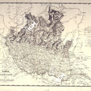 CARTA GEOGRAFICA POSTALE DELLE PROVINCIE LOMBARDE (s. a., s. d.).