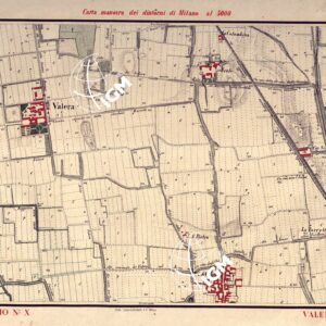 CARTA MANOVRA DEI DINTORNI DI MILANO - Foglio 10 - Valera