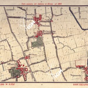 CARTA MANOVRA DEI DINTORNI DI MILANO - Foglio 29 - Bruzzano