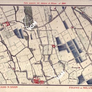 CARTA MANOVRA DEI DINTORNI DI MILANO - Foglio 34 - Figino di Milano