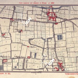 CARTA MANOVRA DEI DINTORNI DI MILANO - Foglio 40 - Vimodrone