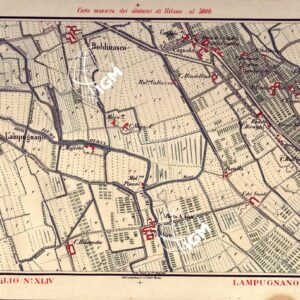 CARTA MANOVRA DEI DINTORNI DI MILANO - Foglio 44 - Lampugnano