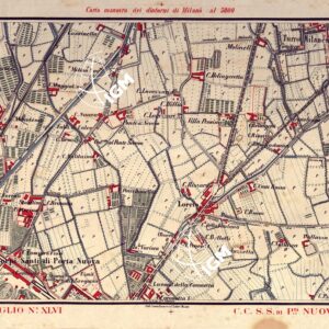 CARTA MANOVRA DEI DINTORNI DI MILANO - Foglio 46 - C.C.S.S.di P.ta Nuova