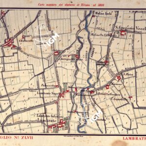 CARTA MANOVRA DEI DINTORNI DI MILANO - Foglio 47 - Lambrate