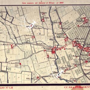 CARTA MANOVRA DEI DINTORNI DI MILANO - Foglio 52 - C.C.S.S.di P.ta Magenta