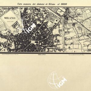 CARTA MANOVRA DEI DINTORNI DI MILANO - Foglio 15 - Milano