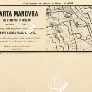 CARTA MANOVRA DEI DINTORNI DI MILANO - Foglio 13 - Baggio e titolo