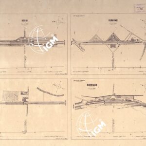 PIANTA DELLE VARIE STAZIONI FERROVIARIE - Desio- Seregno-Camnago-Cucciago