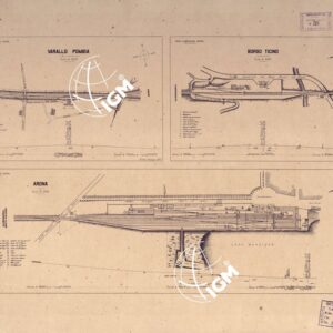 PIANTA DELLE VARIE STAZIONI FERROVIARIE - Varallo Pombia-Borgo Ticino-Arona